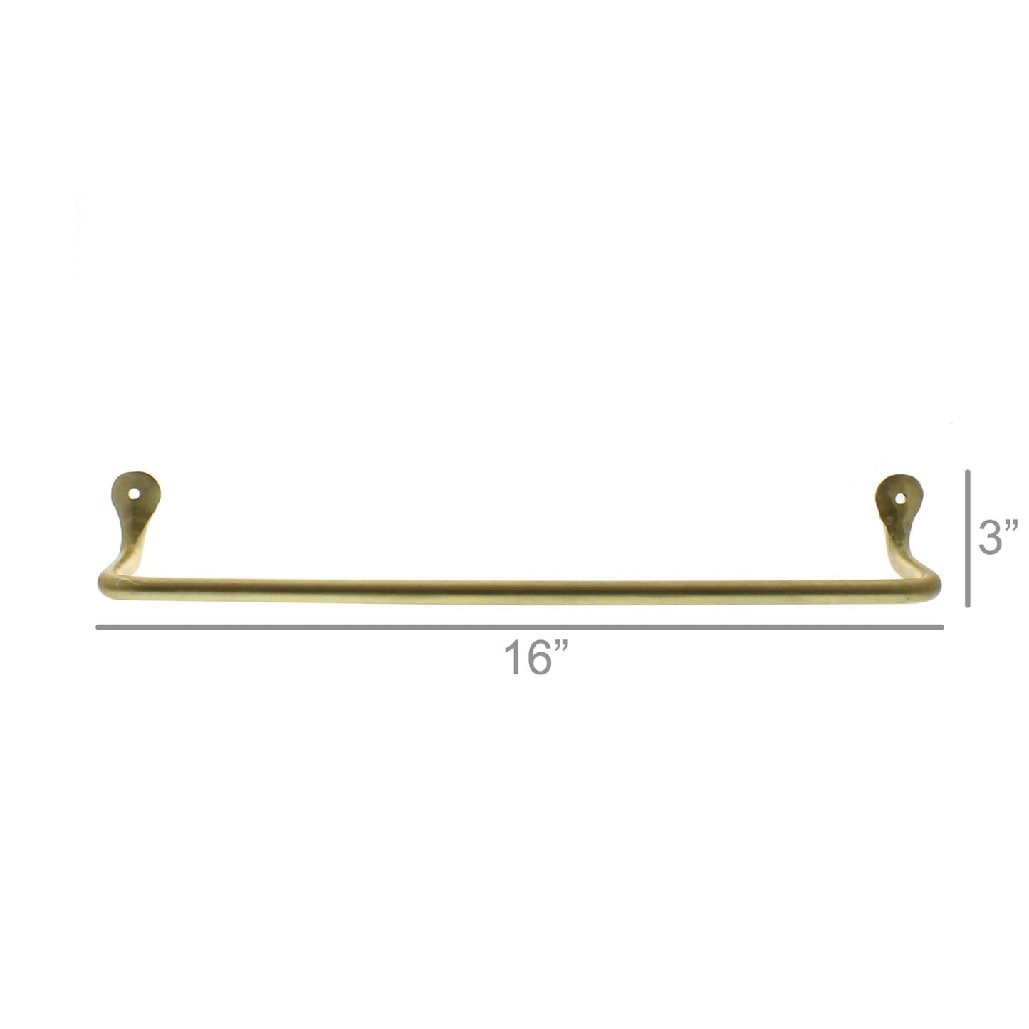 ‘Bijou’ Wall Bar, 16” (Brass) - EcoLuxe Furnishings