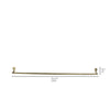 ‘Bijou’ Wall Bar, 32” (Brass) - EcoLuxe Furnishings