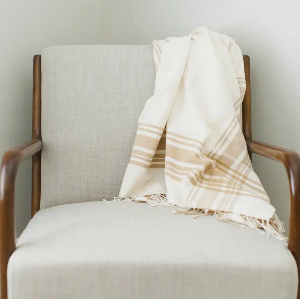‘Cabin Hatch’ Cotton Throw Blanket - EcoLuxe Furnishings