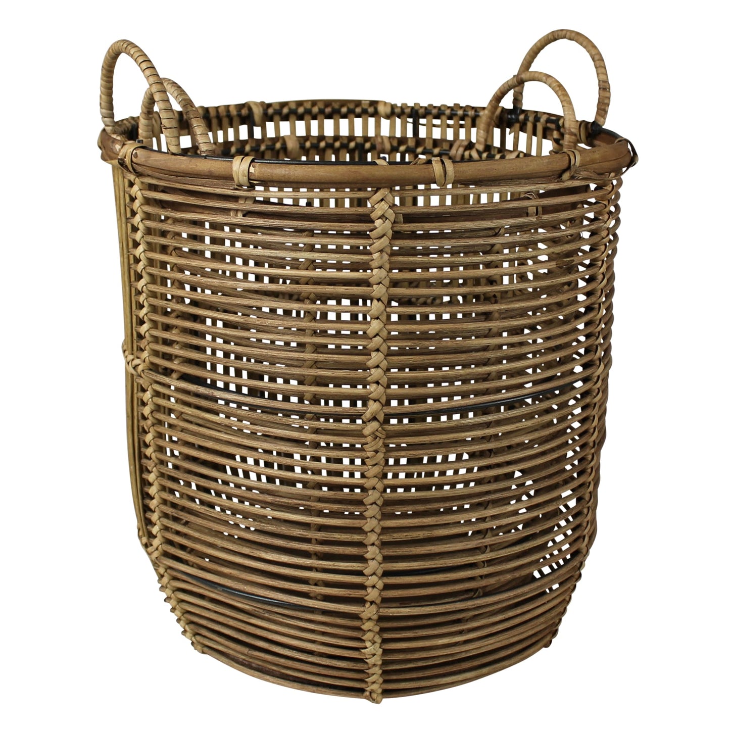‘Cairo’ Rattan Baskets, Set of 2 - EcoLuxe Furnishings