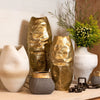 ‘Callaway’ Gold Vases, Set of 2 - EcoLuxe Furnishings