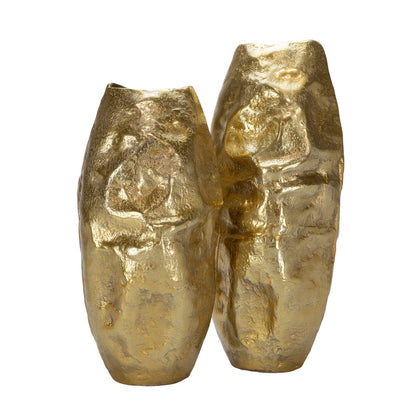 ‘Callaway’ Gold Vases, Set of 2 - EcoLuxe Furnishings