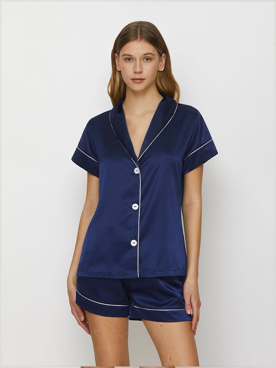 Camicia Pigiama Corto - EcoLuxe Furnishings