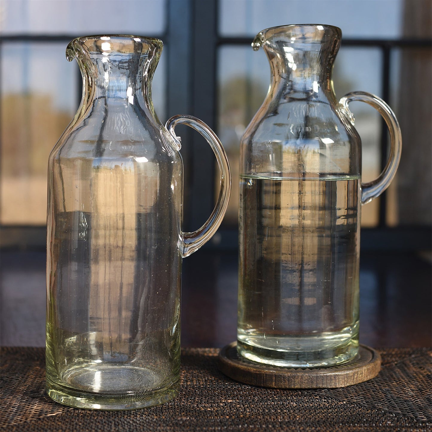 Cantina Recycled Glass Carafe (Set of 2) - EcoLuxe Furnishings