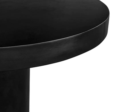 ‘Cassius’ Round Dining Table (Black) - EcoLuxe Furnishings
