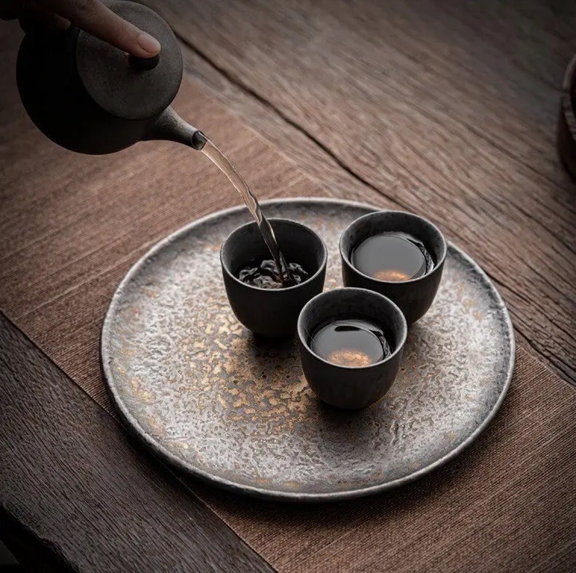 Ceramic Classic Tea Cup (Golden Black) - EcoLuxe Furnishings