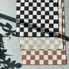 Checkerboard Hallway Runner (Natural + Cream) - EcoLuxe Furnishings