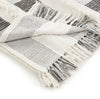 Checkered Handwoven Cotton Throw Blanket (Gray/Cream) - EcoLuxe Furnishings