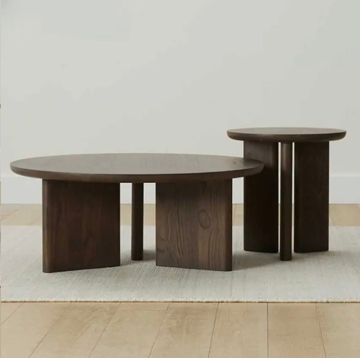 ‘Clarence’ Solid Oak Wood Coffee Table - EcoLuxe Furnishings