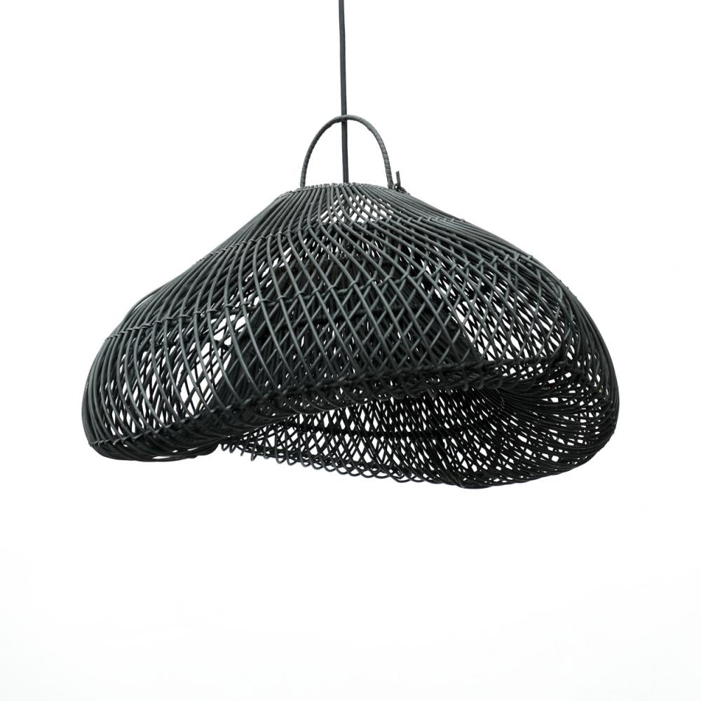 ‘Cloud’ Pendant, Medium (Black) - EcoLuxe Furnishings