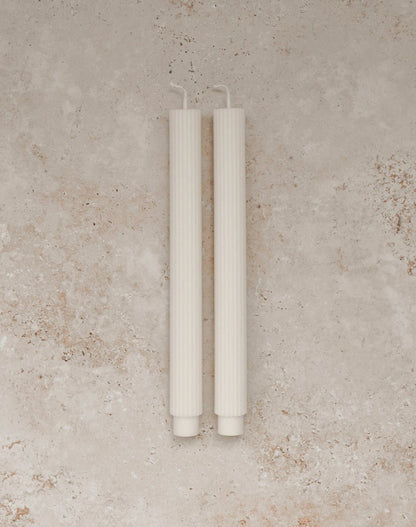 ‘Cream’ Roman Taper Candle - EcoLuxe Furnishings