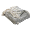 Crossing Lines Throw Blanket (Gray/White) - EcoLuxe Furnishings