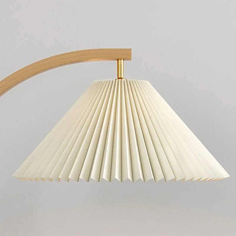 Curved Wooden Floor Lamp - EcoLuxe Furnishings