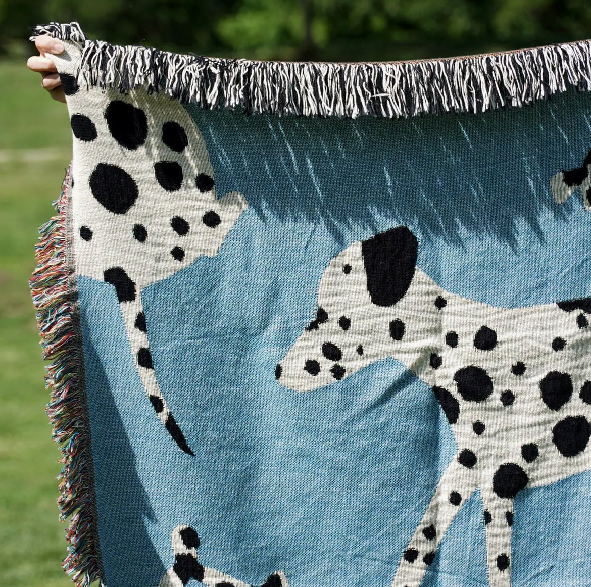 ‘Dalmatian’ Woven Throw Blanket - EcoLuxe Furnishings
