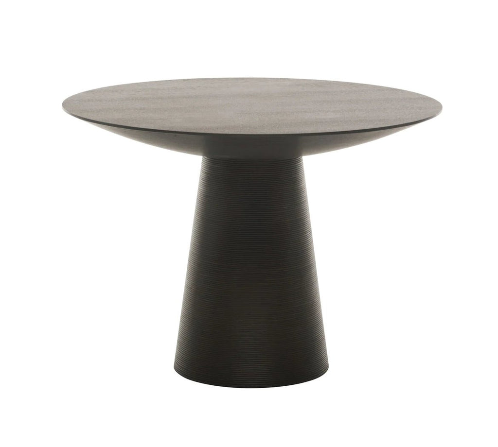 ‘Dania’ Dining Table, 39.5in (Black) - EcoLuxe Furnishings