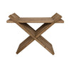 ‘Dede’ Folding Stool (Teak) - EcoLuxe Furnishings