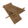 ‘Dede’ Folding Stool (Teak) - EcoLuxe Furnishings