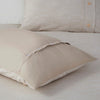 ‘Dover’ 5-Piece Organic Cotton Oversized Comforter Cover Set w/removable insert, King/Cal King (Natural) - EcoLuxe Furnishings