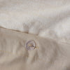 ‘Dover’ 5-Piece Organic Cotton Oversized Comforter Cover Set w/removable insert, King/Cal King (Natural) - EcoLuxe Furnishings
