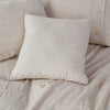 ‘Dover’ 5-Piece Organic Cotton Oversized Comforter Cover Set w/removable insert, King/Cal King (Natural) - EcoLuxe Furnishings