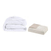 ‘Dover’ 5-Piece Organic Cotton Oversized Comforter Cover Set w/removable insert, King/Cal King (Natural) - EcoLuxe Furnishings