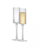 ‘Elle’ Fluted Cylinder Champagne Glass, Set of 2 - EcoLuxe Furnishings