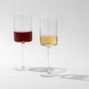 ‘Elle’ Fluted Cylinder White Wine Glass, Set of 2 - EcoLuxe Furnishings