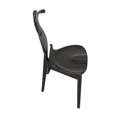 ‘Figaro’ Chair w/Jewelry Box (Charcoal Black) - EcoLuxe Furnishings