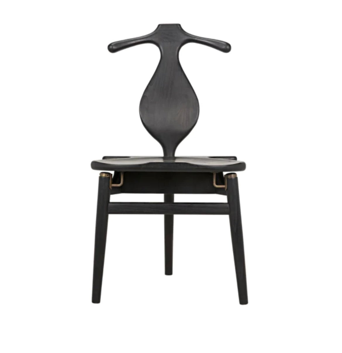 ‘Figaro’ Chair w/Jewelry Box (Charcoal Black) - EcoLuxe Furnishings