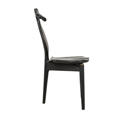 ‘Figaro’ Chair w/Jewelry Box (Charcoal Black) - EcoLuxe Furnishings