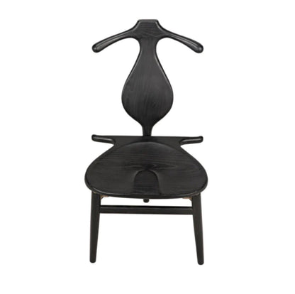 ‘Figaro’ Chair w/Jewelry Box (Charcoal Black) - EcoLuxe Furnishings