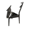 ‘Figaro’ Chair w/Jewelry Box (Charcoal Black) - EcoLuxe Furnishings