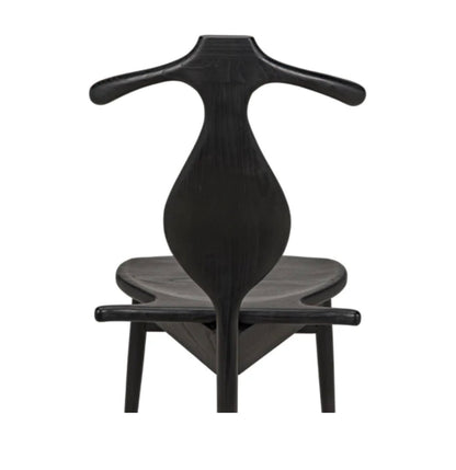 ‘Figaro’ Chair w/Jewelry Box (Charcoal Black) - EcoLuxe Furnishings