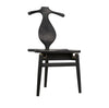 ‘Figaro’ Chair w/Jewelry Box (Charcoal Black) - EcoLuxe Furnishings