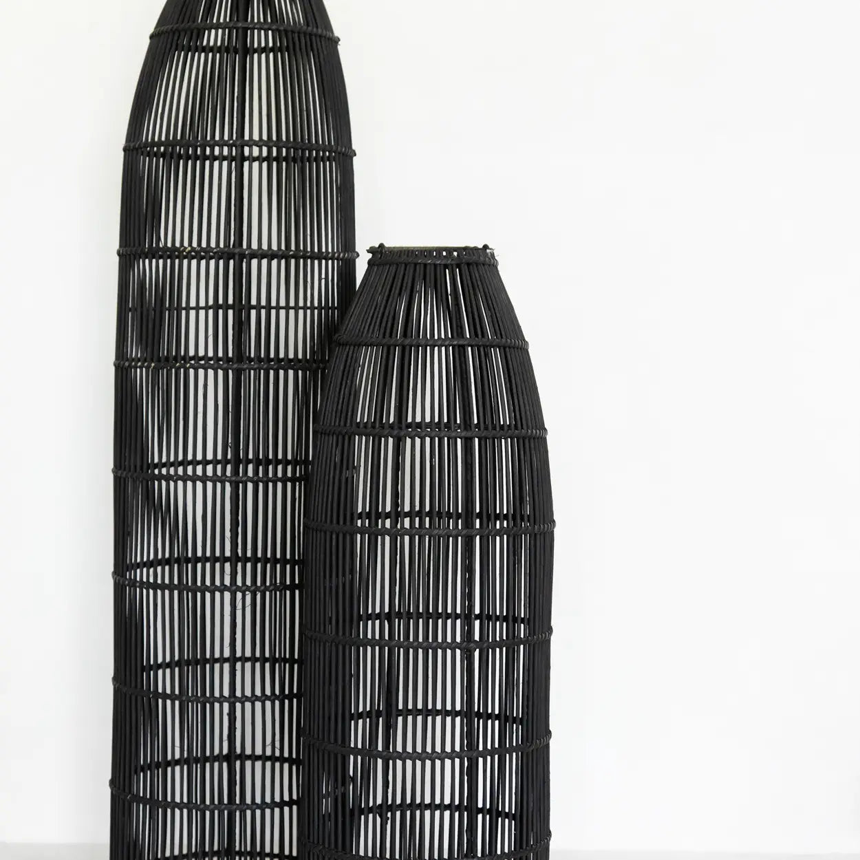 ‘Fish Trap’ Pendant, Large (Black) - EcoLuxe Furnishings