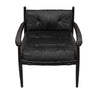 ‘Fogel’ Lounge Chair (Charcoal Black) - EcoLuxe Furnishings