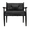 ‘Fogel’ Lounge Chair (Charcoal Black) - EcoLuxe Furnishings