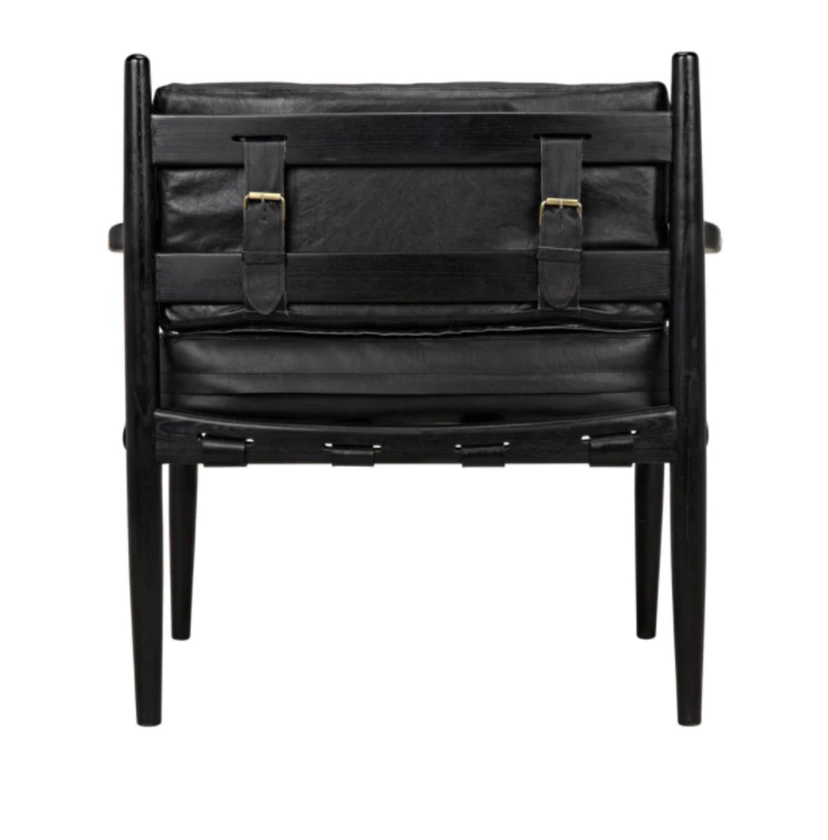 ‘Fogel’ Lounge Chair (Charcoal Black) - EcoLuxe Furnishings