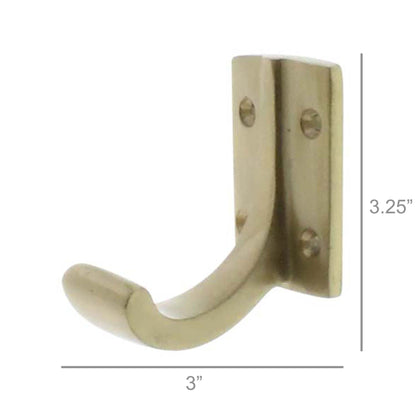 ‘Foyer’ Aluminum Wall Hook (Brass) - EcoLuxe Furnishings