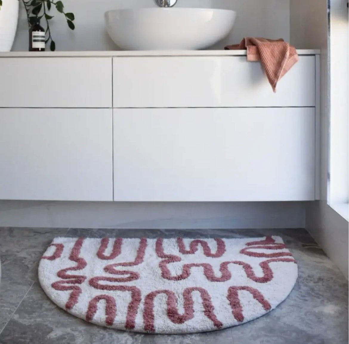 ‘Going Places’ Arch Bath Mat - EcoLuxe Furnishings