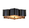 ‘Grand Lotus’ Flush Mount (Black) - EcoLuxe Furnishings