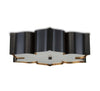 ‘Grand Lotus’ Flush Mount (Black) - EcoLuxe Furnishings