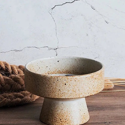 Handmade Japanese Style Ceramic Bowl Plate - EcoLuxe Furnishings