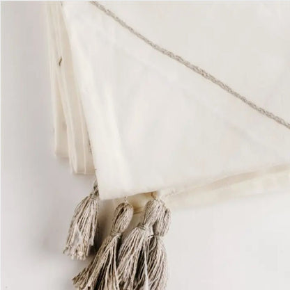 Handwoven ‘Berber’ Cotton Blanket (Queen) - EcoLuxe Furnishings