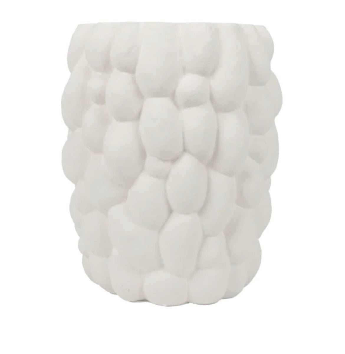‘Hive’ Side Table (White Fiber Cement) - EcoLuxe Furnishings