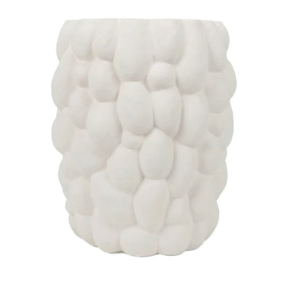 ‘Hive’ Side Table (White Fiber Cement) - EcoLuxe Furnishings