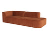 ‘Isla’ Sofa, 105.5in, Left-Arm (Terracotta) - EcoLuxe Furnishings