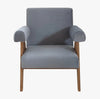 ‘Jeanneret’ Upholstered Accent Chair (Boucle + Leather) - EcoLuxe Furnishings