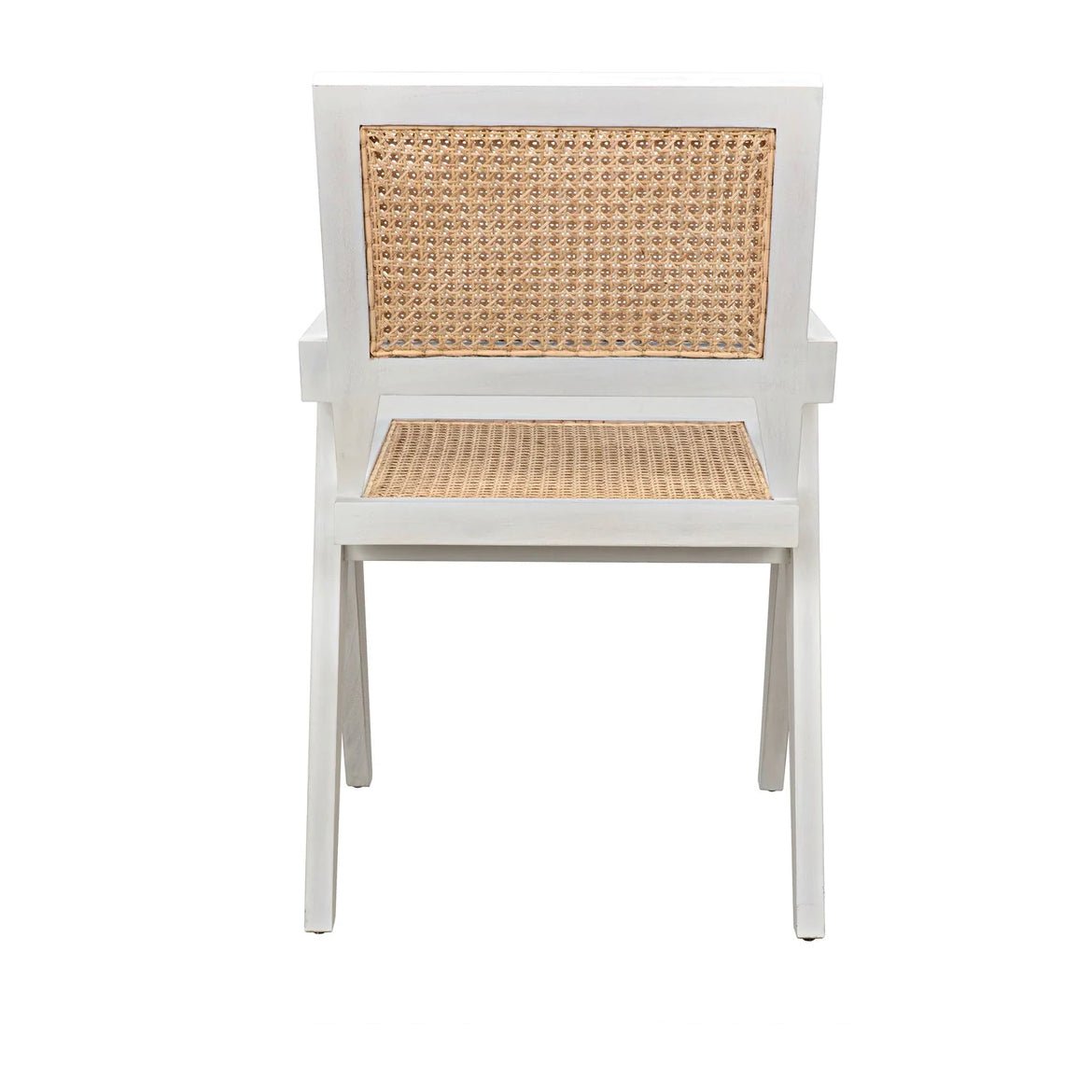 ‘Jude’ Chair w/Caning (White Wash) - EcoLuxe Furnishings