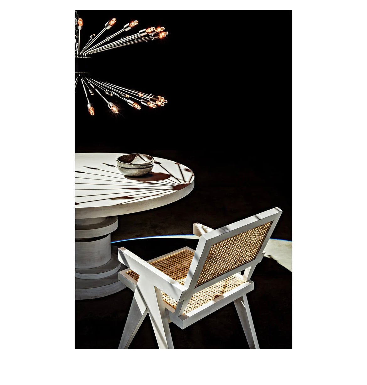 ‘Jude’ Chair w/Caning (White Wash) - EcoLuxe Furnishings